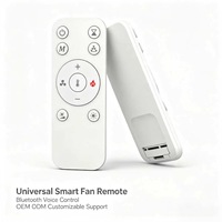 Télécommande vocale intelligente JCXK 11 touches pour ventilateur, télécommande universelle sans fil avec personnalisation OEM ODM