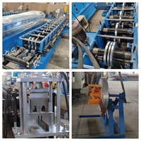 Machine de profilage à froid pour rails de guidage de portes à enroulement automatiques, machine de fabrication de rails de guidage métalliques, ligne de profilage à froid