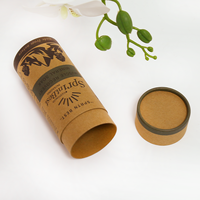 Luxus runde Kraft papier Tube Box für Kosmetik Parfüm Kerze Wein Wodka Whisky Saft Soda Verpackung Metalls topfen für Kaffee Tee