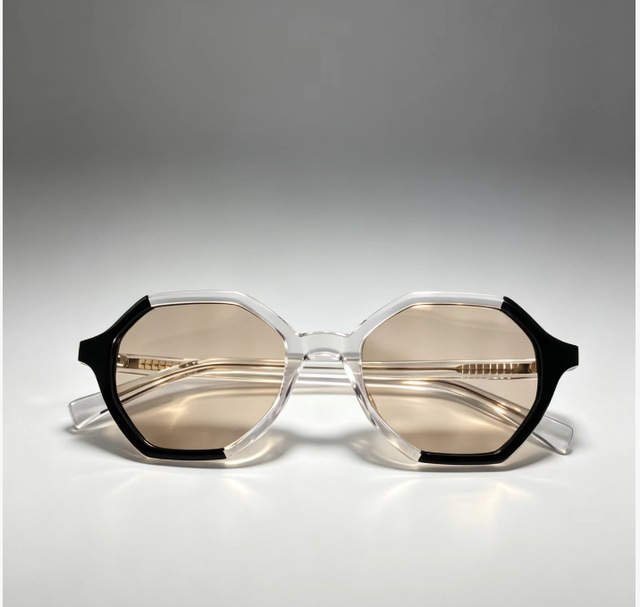 2026 New Trend Retro High-End Geometrical Round Full Rim Frame Eyewear Designer Luxury  Acetate UV400 Tortoiseshell Sunglasses
