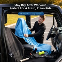 Tissu pour serviette de siège auto - Imperméable, antidérapant, absorbant la transpiration, anti-poussière, tissu de serviette de sport extérieur de type seau