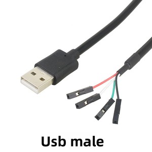 Kabel koneksi Data perempuan USB2.0 1P & 4P Dupont Adapter USB Pin kabel <span class=keywords><strong>Motherboard</strong></span> komponen elektronik - Product Image 2