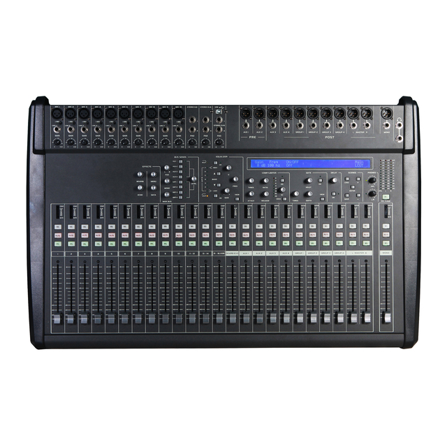 16 Channel USB Sound Card Digital Audio Mixer with 16 Mic/Line Inputs and 12 Analog Outputs