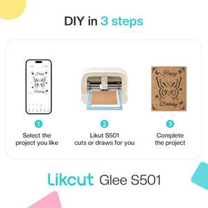 <span class=keywords><strong>Machine</strong></span> de découpe vinyle Likcut S501, kit créateur de cartes, <span class=keywords><strong>machine</strong></span> à autocollants compacte intelligente avec accessoires et étui de transport - Product Image 3