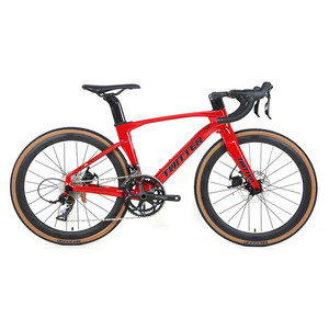 Vélo de route pour enfants en fibre de carbone léger de 24 pouces avec <span class=keywords><strong>22</strong></span> vitesses, pédale ordinaire, frein à disque, roues 700C, léger 8,5 kg - Product Image 2