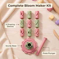 Mainan Buket Tanah Liat Trendi Baru Ramah Lingkungan Kit DIY Buket PLA Dapat Digunakan Sebagai Dekorasi Dilengkapi Alat dan Cetakan 3D