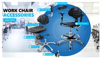 Autres pièces de mobilier : Mousse PU souple auto-adhésive pour chaise ESD, mousse de dossier et de siège souple pour laboratoire, salle blanche, hôpital, salle de recherche