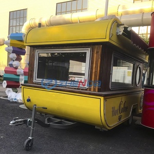 Classic Mobile Dining Truck Kitchen Stainless Steel <b>Trailer</b> Multifunctional Wheeled Freezer Customized - Product Image 2