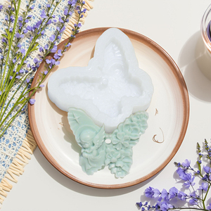 แม่พิมพ์ซิ<span class=keywords><strong>ล</strong></span>ิโคนรูปนางฟ้า<span class=keywords><strong>ผีเสื้อ</strong></span>ขนาดเล็กเกรดอาหารแบบยืดหยุ่นสำหรับทำเทียนสบู่เรซิ่นปูนปลาสเตอร์งานฝีมือ - Product Image 5