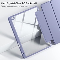 Funda para iPad 9.ª, 8.ª y 7.ª Generación de 10.2 Pulgadas, con Soporte Folio de Múltiples Ángulos de Visión y Porta Lápices