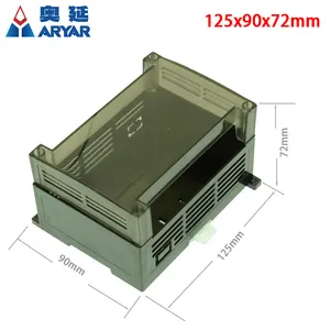 一件电脑 125*90 * 72毫米防火 din 导轨外壳用于电子 PLC diy 接线盒外壳的塑料盒项目箱