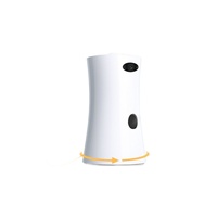 Cámara Inteligente para Mascotas con Dispensador de Comida, Rotación de 360 Grados, Visión Nocturna HD 1080P, Lanzador Automático de Golosinas para Perros, Monitor, Juguetes Interactivos