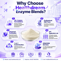 Mélange enzymatique personnalisé pour l'extrait de levure, la sauce soja, la saveur champignon et fruits de mer, traitement OEM ODM, approvisionnement en enzymes en vrac