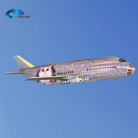 Avión Inflable Publicitario con Control Remoto, Color Morado, 5 Metros, Único para Exhibiciones, Globo, Avión RC, Modelo de Aeronave