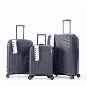 מזוודת טרולי PP 20/24/28 סיטונאי מהמפעל, ניתנת להתאמה אישית, מזוודה יוניסקס ניתנת להרחבה - Product Image 1