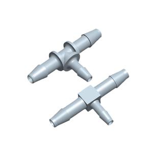 Conector en T de plástico reductor 3/8x3/8x1/4 para tuberías de agua y aire, transparente - Product Image 3