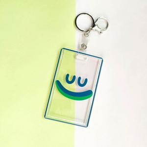 Cute Positive Quote Acrylic Keychains Clear Card Holder <b>Key</b> <b>Rings</b> Fashion Bag Charms Cheerful Accessories for Gifts - Product Image 4