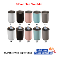 TY RTS 300ml Tasse isotherme en acier inoxydable pour café et thé au lait avec couvercle, isolation thermique 6-12 heures, affichage de la température, tasse de voyage portable