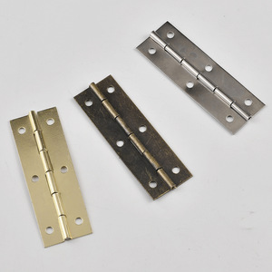 Furniture Hinge 59x20mm Antique Bronze Iron Surface Mount 6-Hole Traditional Style H-Type Antirust Plated Hardware - Product Image 2