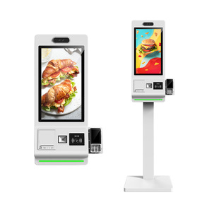 21.5 Inch Interactive Display Wall Mount & Floor Stand QR Scanner NFC Reader Face Camera Self Service Order Payment Retail Kiosk - Product Image 1