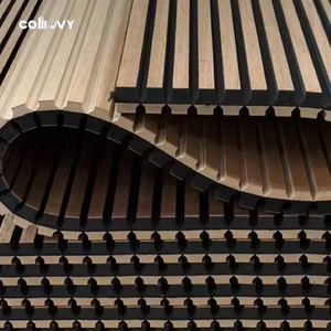 Comovy Factory Custom Akoestische Panelen <span class=keywords><strong>Woodupp</strong></span> Fibro Aku Panel Panneau mural en bois à latte d'absorption acoustique Akupanels - Product Image 1