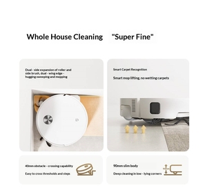 Robot Vacuum Cleaner 6 Can Cross 40mm Obstacles With 28000Pa Fan Suction and Automatically Collect Dust for 75 Days - Product Image 5