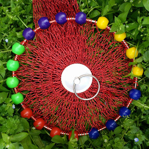 ตาข่ายจับปลาสีดำ ตาข่ายไนลอนแบบพกพา อุปกรณ์ตกปลาสำหรับชาวประมง - Product Image 3
