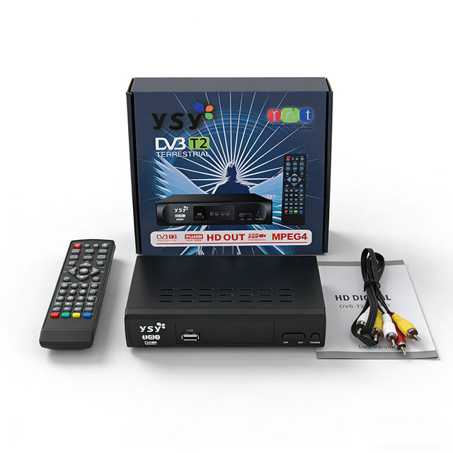 DVB-T2 Set Top Box TV Decoder HD 1080P USB Playback Power Antenna Dual Core Processor AC-3 WiFi 802.11n