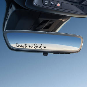 Pegatina de Vinilo para Espejo Retrovisor de Coche con Mensaje de Fe <span class=keywords><strong>en</strong></span> Dios, Bendición de Pascua, Hecho <span class=keywords><strong>en</strong></span> China - Product Image 4