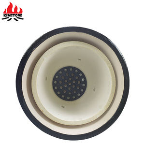 Kimstone Chimenea Serie 18 Pulgadas Kamado Parrilla <span class=keywords><strong>de</strong></span> Carbón <span class=keywords><strong>Barbacoa</strong></span> Parrilla <span class=keywords><strong>Barbacoa</strong></span> al Aire Libre Horno <span class=keywords><strong>de</strong></span> Humo Pizza - Product Image 4