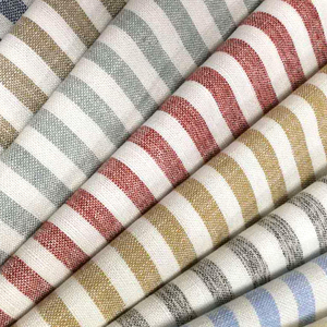 Vải Dệt Thoi Mới Nhất 2022, Sọc Nhuộm Sợi Dệt Kiểu Trơn 36% Vải Lanh 64% Viscose Pha Trộn Vải Lanh Bỉ/ - Product Image 5