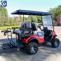 Voiture de golf électrique tout-terrain 4 places, nouvelle génération, 5 kW, batterie lithium, pour adultes, voiture de club