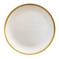 Assiettes en plastique jetables de 14 pouces, de qualité supérieure, très résistantes, avec bordure dorée, pour fêtes et mariages