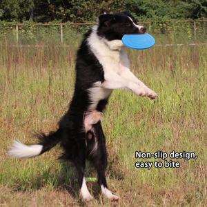 Duurzaam Rubber Flying Disc Lichtgewicht <span class=keywords><strong>Frisby</strong></span> Hond Speelgoed Voor Agressieve Spelen Huisdieren Interactieve Vliegende Schijf Speelgoed - Product Image 6