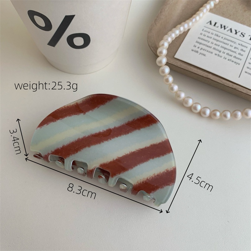 Blue brown large semicircle