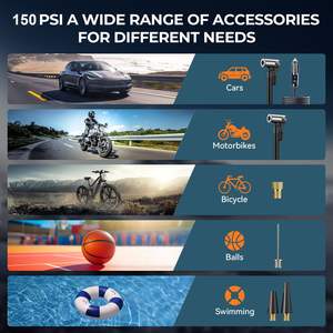 Arrancador de Coches S ZEVZO 32000mAh 3500A Pico para Camiones y Motocicletas con Compresor de Aire y Luz LED Naranja Negro - Product Image 3