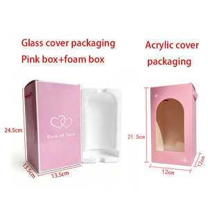 <span class=keywords><strong>Prix</strong></span> d'usine en gros – Roses éternelles élégantes et préservées sous cloche en verre pour la fête des Pères – Longue durée (3-5 ans) - Product Image 5