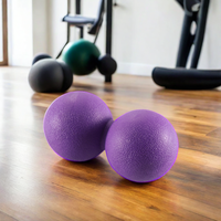 Boga alat Yoga bergetar Roller bola pijat kacang Lacrosse ganda olahraga untuk peningkatan fleksibilitas dan pereda otot