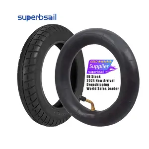 Superbsail EURO Stock Wanda 10 Polegada Engrossar Pneu Exterior Inflação Roda Pneu De Borracha Anti-skid Para M365 Pro 1S Pro 2 Scooter Pneu