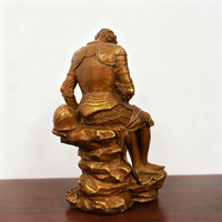 Fontaine Commerciale Artisanale en Métal Bronze, Design Moderne, Statue de Couple Femme et Soldat Romain, Écologique, Garantie 5 Ans