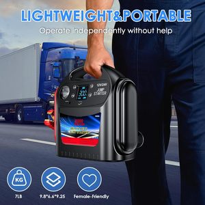 เครื่องช่วยสตาร์ทแบตเตอรี่รถยนต์ 12V/24V แบบพกพา 8000A พลังสูง สำหรับรถยนต์และรถบรรทุก - Product Image 5