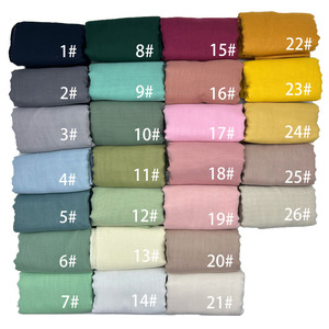 Sharut 2024 Vente en gros 175*70 cm Hijab Nayla Bawal en polyester de haute qualité personnalisé Malaisie, foulard en mousseline de soie pour femmes musulmanes - Product Image 6
