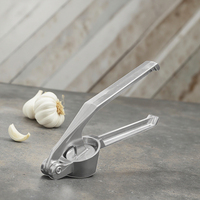 Groothandel A&J J12091 Duurzame Aluminiumlegering Handmatige Knoflookpers & -knijper met Roestvrijstalen Lemmet Metaal Keuken Gebruik