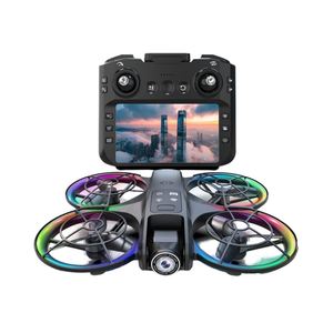 โดรน K200 พลาสติกพับได้ 4K สำหรับผู้เริ่มต้น ใช้มอเตอร์แบบไร้แปรงถ่าน พร้อมหน้าจอ ถ่ายภาพทางอากาศ ระบบ Optical Flow Positioning - Product Image 1