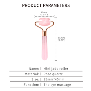 <span class=keywords><strong>2025</strong></span> Hot Selling Natural Jade <span class=keywords><strong>Roller</strong></span> Mini Gesichts-Schönheits massage gerät Benutzer definiertes Logo Rosenquarz Single Head Mini Jade Face <span class=keywords><strong>Roller</strong></span> - Product Image 5