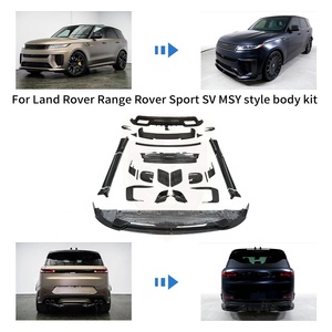 Pour Land-Rover Range Rover Sport SV Facelift Kits Carrosserie Style MSY Lame <span class=keywords><strong>Avant</strong></span> Diffuseur Arrière Embout d'Échappement Cache d'Admission Aileron de Toit Arrière - Product Image 3