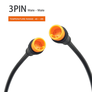 Connecteur étanche M8 IP66 mâle-femelle pour câble, idéal pour l'automatisation industrielle, les équipements électriques et les assemblages de capteurs - Product Image 2