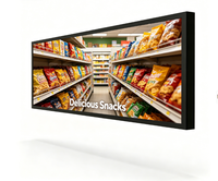 Prix d'usine – Écran tactile Android 47,6 pouces avec barre extensible, fixation murale pour publicité, distributeur automatique intelligent IA sans personnel