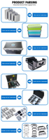 Flight Case personnalisable de stockage de câbles électriques étanche et antichoc avec mousse Portable EVA Metal Hard Case OEM ODM Pris en charge