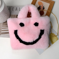Sac à main pour femme Mao Mao, grand sac en coton pelucheux décontracté, sac promotionnel